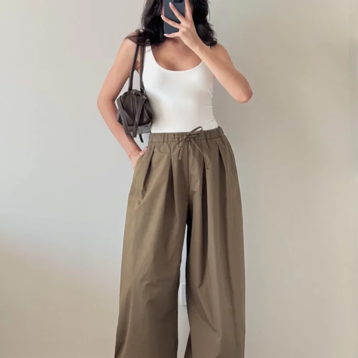 Kadın Haki Paraşüt Pantolon 1017-1592