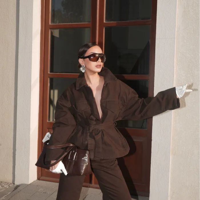 Kadın Kahve Kot Takım EKA-0071-240274