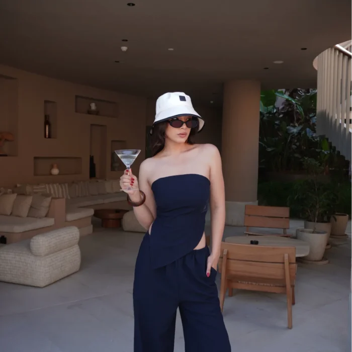 Kadın Lacivert Straplez Takım 1006-5234