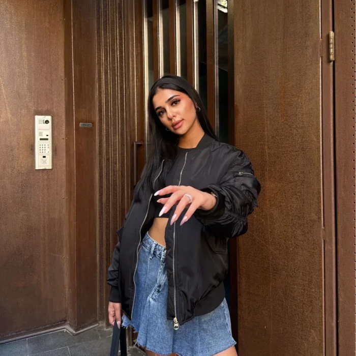 Kadın Siyah Büzgü Detay Mont 0999-23192