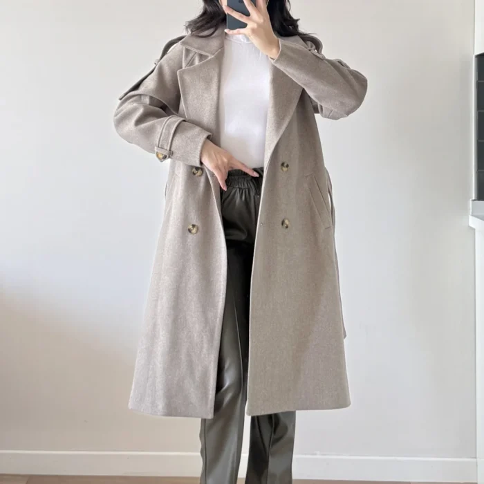 Kadın Vizon Kaşe Kaban 3122