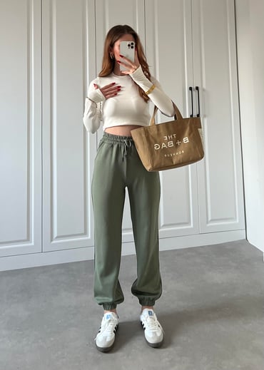 Oysh Haki Jogger Eşofman Altı