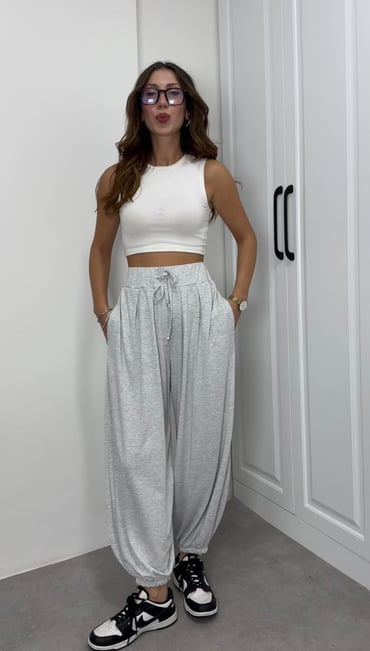 Oysh Modal Gri Jogger Eşofman